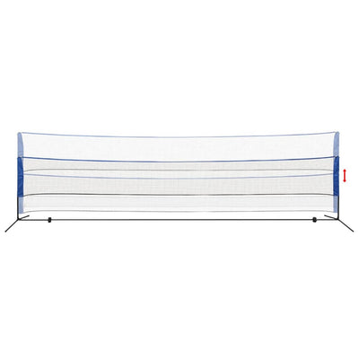 vidaXL Badminton Net with Shuttlecocks 600x155 cm
