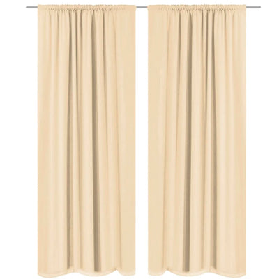 vidaXL Blackout Curtains 2 pcs Double Layer 140x245 cm Green