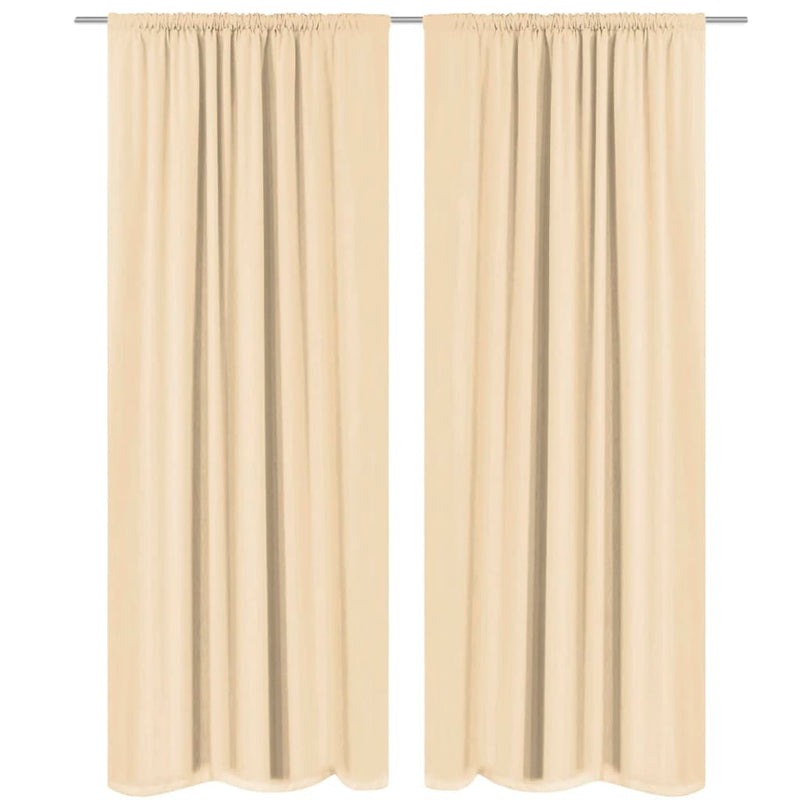vidaXL Blackout Curtains 2 pcs Double Layer 140x245 cm Green