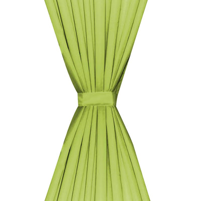 vidaXL Blackout Curtains 2 pcs Double Layer 140x245 cm Green