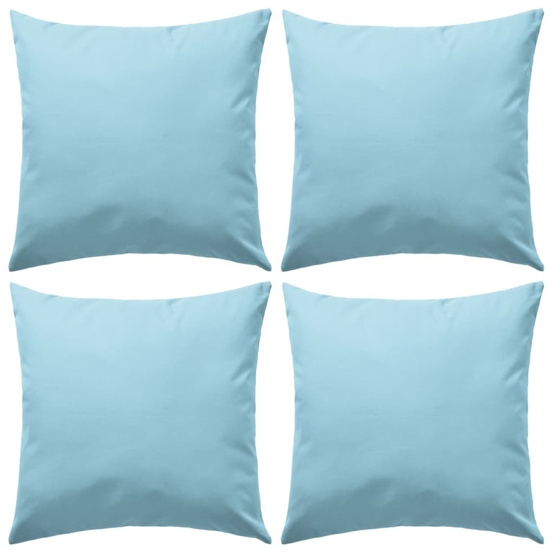 vidaXL Outdoor Pillows 4 pcs 45x45 cm Light Blue