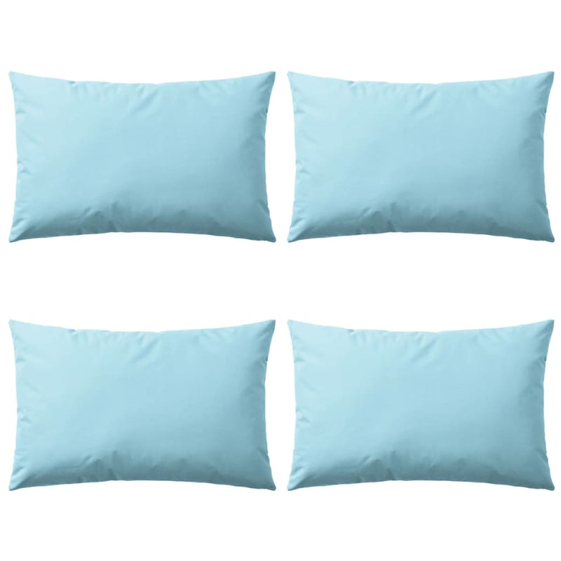 vidaXL Outdoor Pillows 4 pcs 45x45 cm Light Blue