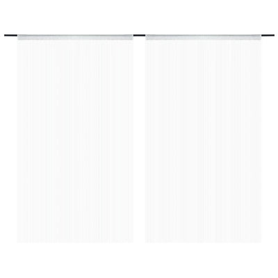 vidaXL String Curtains 2 pcs 140x250 cm Black