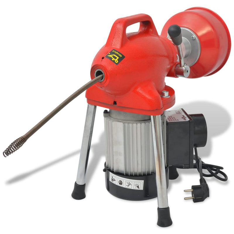 vidaXL Pipe Cleaning Machine 250 W 12.5mx16mm 4.5mx9.5mm