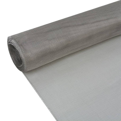vidaXL Mesh Screen Stainless Steel 100x500 cm Silver