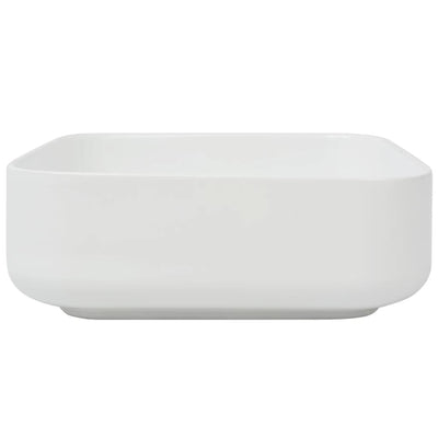 vidaXL Basin Square Ceramic White 41.5x41.5x12 cm