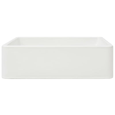vidaXL Basin Ceramic White 41x30x12 cm