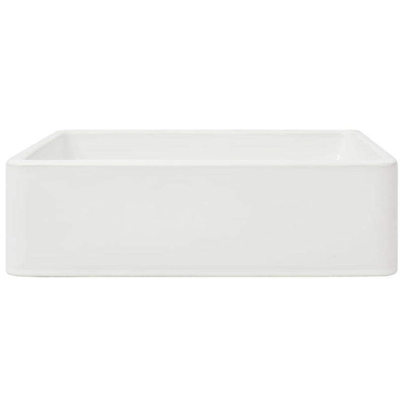 vidaXL Basin Ceramic White 41x30x12 cm