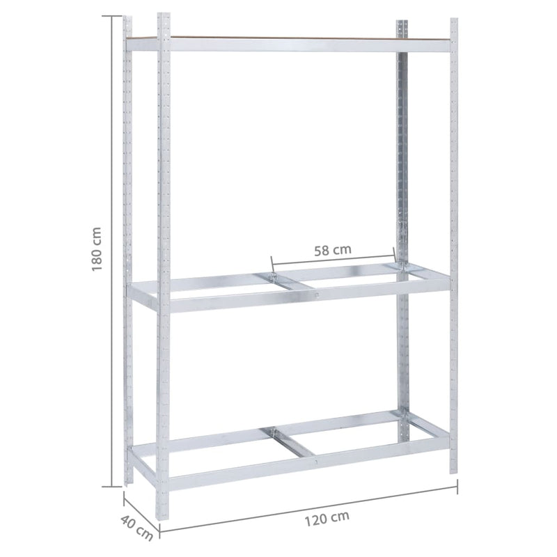 vidaXL Tyre Rack 795 kg Steel