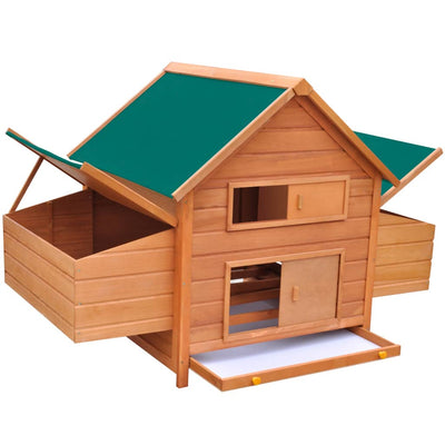vidaXL Chicken Coop Red 157x97x110 cm Wood