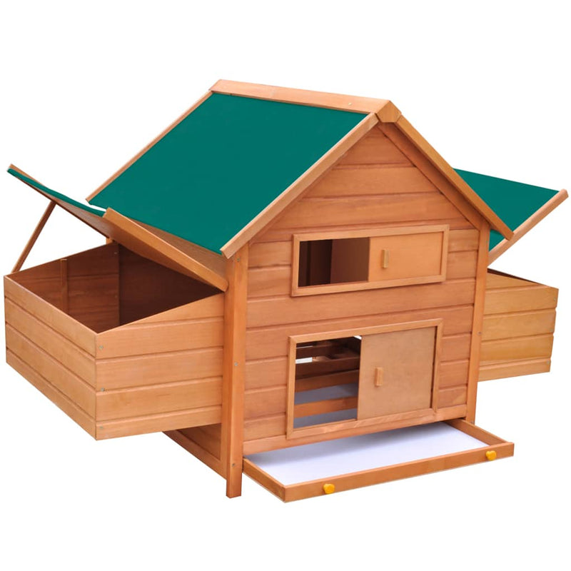 vidaXL Chicken Coop Red 157x97x110 cm Wood