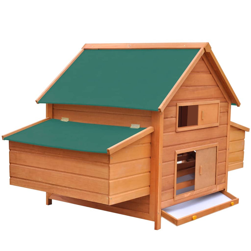 vidaXL Chicken Coop Red 157x97x110 cm Wood