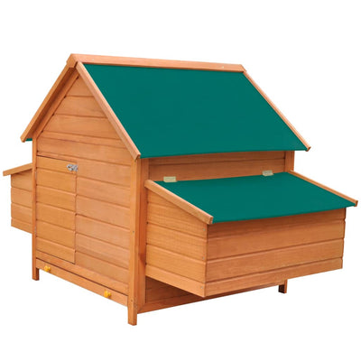 vidaXL Chicken Coop Red 157x97x110 cm Wood