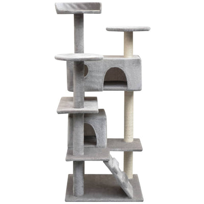 vidaXL Cat Tree with Sisal Scratching Posts 125 cm Beige