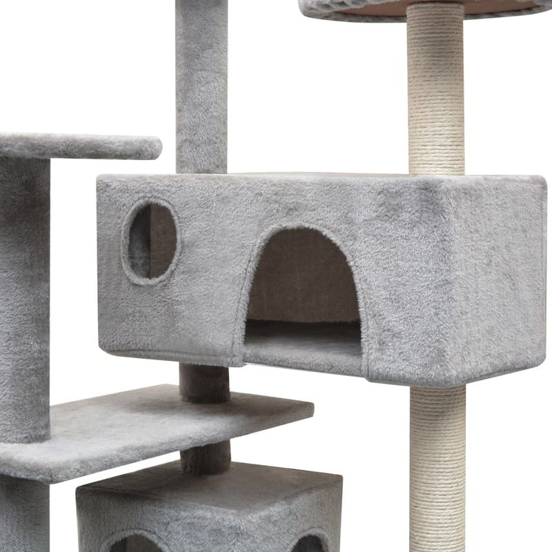 vidaXL Cat Tree with Sisal Scratching Posts 125 cm Beige