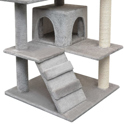vidaXL Cat Tree with Sisal Scratching Posts 125 cm Beige