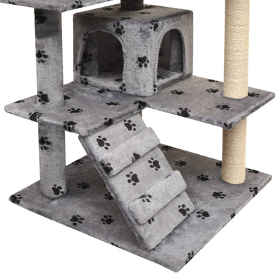 vidaXL Cat Tree with Sisal Scratching Posts 125 cm Beige