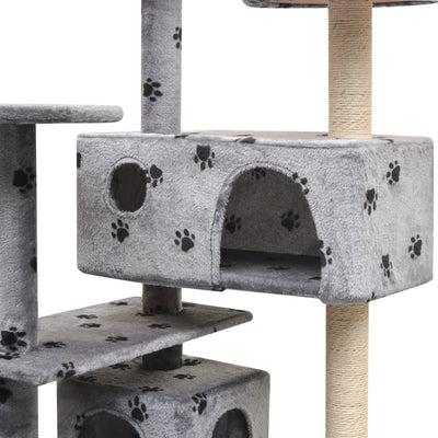 vidaXL Cat Tree with Sisal Scratching Posts 125 cm Beige