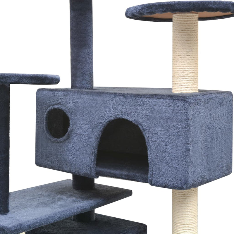 vidaXL Cat Tree with Sisal Scratching Posts 125 cm Beige