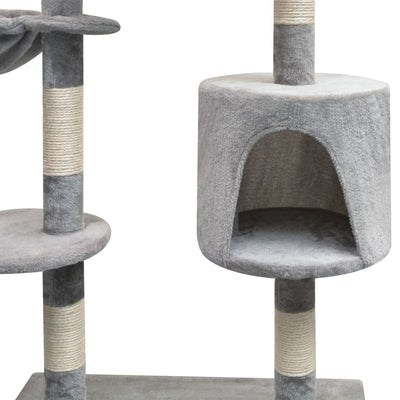 vidaXL Cat Tree with Sisal Scratching Posts 125 cm Beige