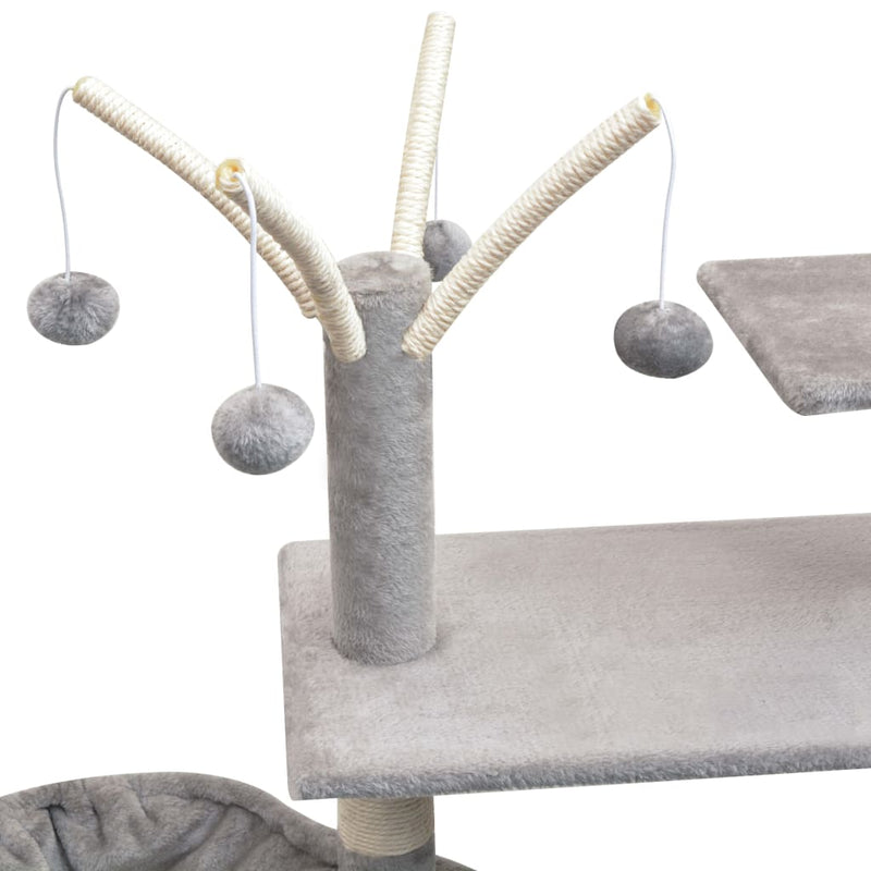 vidaXL Cat Tree with Sisal Scratching Posts 125 cm Beige