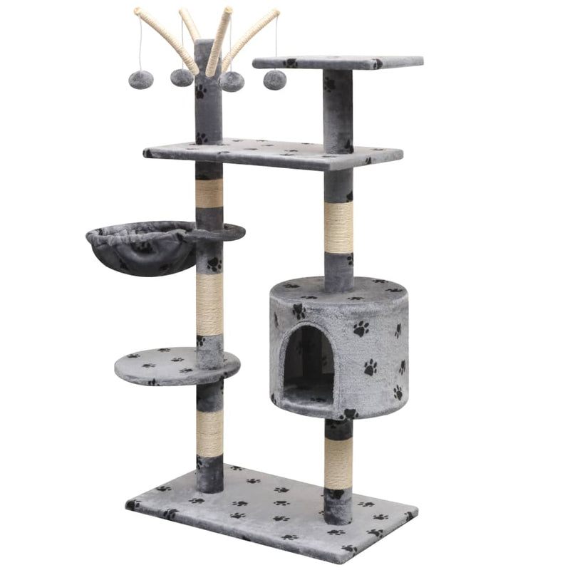 vidaXL Cat Tree with Sisal Scratching Posts 125 cm Beige