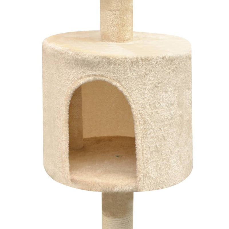 vidaXL Cat Tree with Sisal Scratching Posts 125 cm Beige