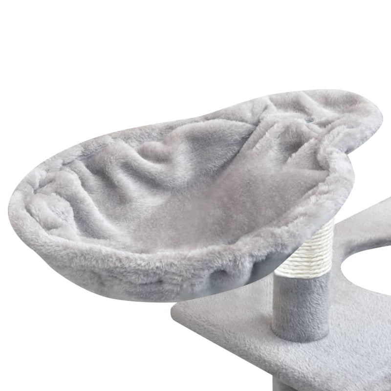 vidaXL Cat Tree with Sisal Scratching Posts 150 cm Grey