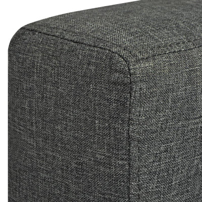 vidaXL 2-Seater Sofa Fabric Dark Grey