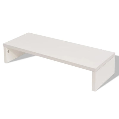 vidaXL Monitor Stand Engineered Wood 60x23.5x12 cm White