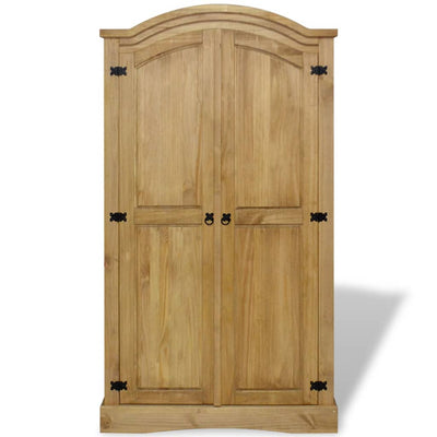 vidaXL Wardrobe Mexican Pine Corona Range 2 Doors