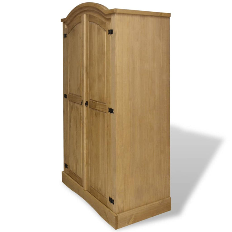 vidaXL Wardrobe Mexican Pine Corona Range 2 Doors