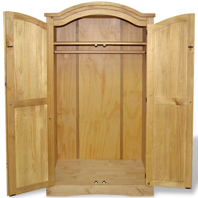 vidaXL Wardrobe Mexican Pine Corona Range 2 Doors