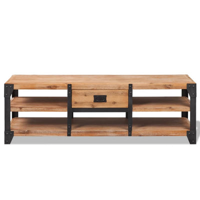 vidaXL TV Stand Solid Acacia Wood 140x40x45 cm
