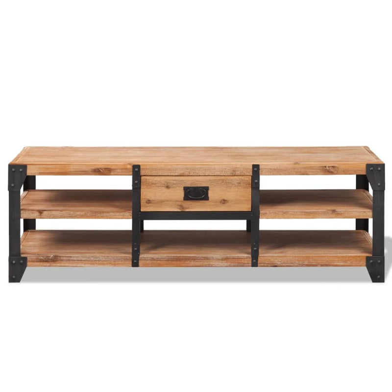 vidaXL TV Stand Solid Acacia Wood 140x40x45 cm