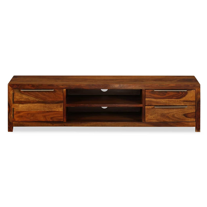 vidaXL TV Cabinet Solid Sheesham Wood 120x30x30 cm