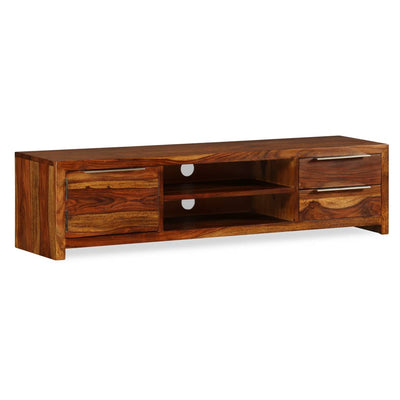 vidaXL TV Cabinet Solid Sheesham Wood 120x30x30 cm
