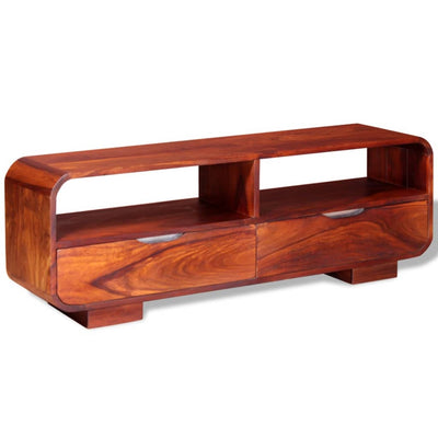 vidaXL TV Cabinet Solid Sheesham Wood 116x30x40 cm