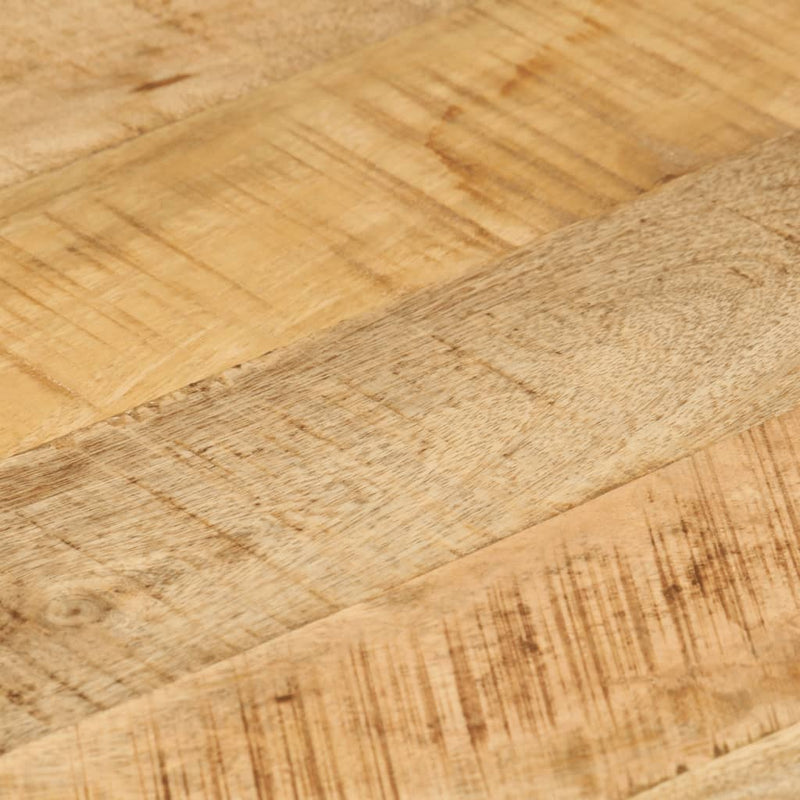 vidaXL Side Table with Drawer Wheels Mango Wood 40x40x45 cm