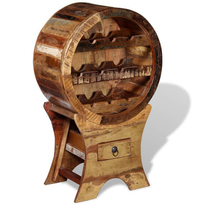 vidaXL Wine Rack for 10 Bottles Solid Reclaimed Wood