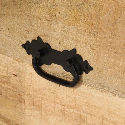 vidaXL Coffee Table Rough Mango Wood 70x70x40 cm