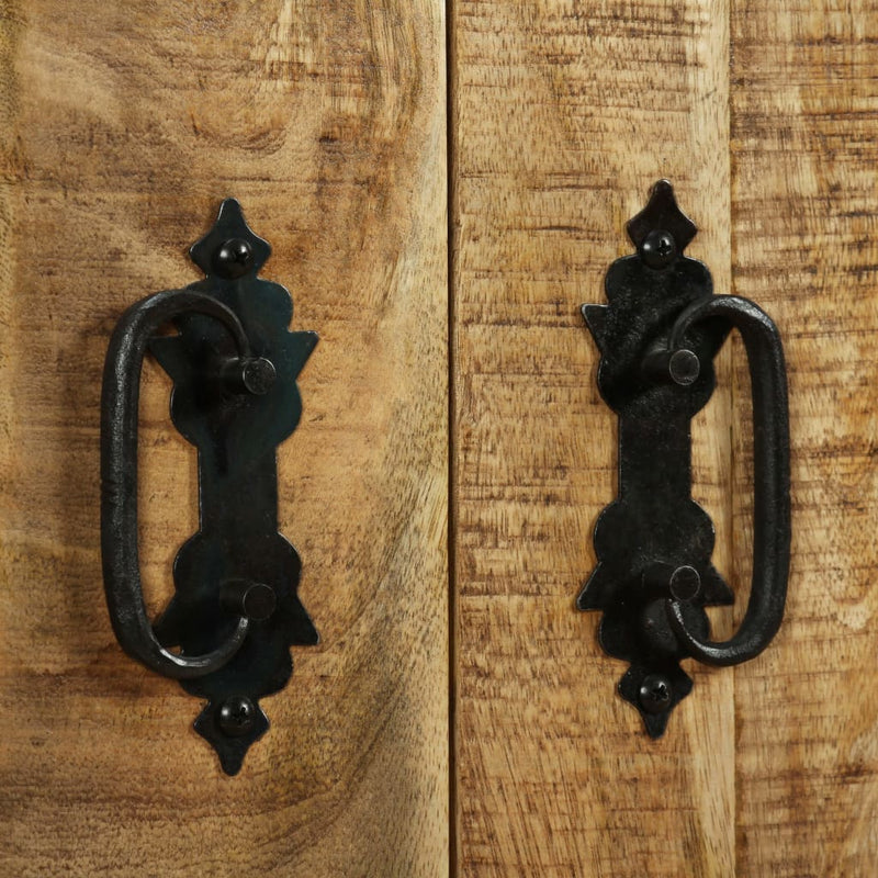 vidaXL Sideboard with 2 Drawers and 1 Cabinet Rough Mango Wood