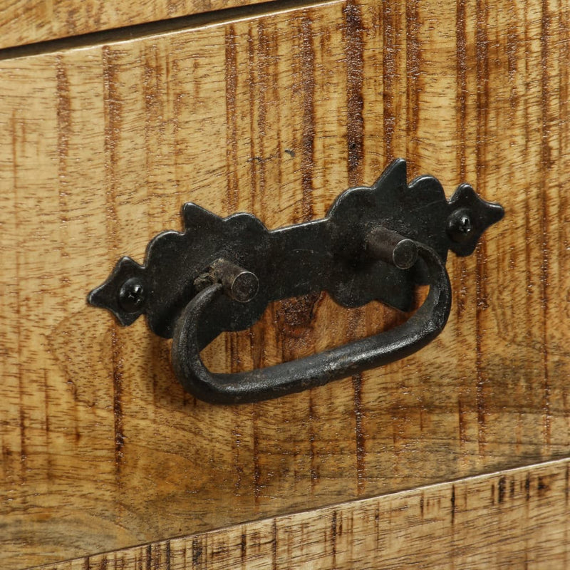 vidaXL Sideboard with 3 Drawers Rough Mango Wood