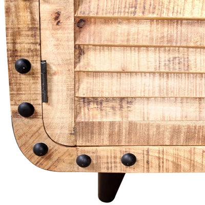 vidaXL TV Cabinet Rough Mango Wood 120x30x50 cm