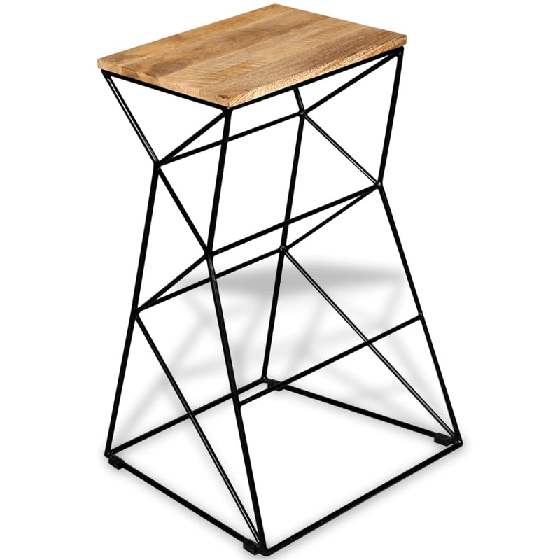 vidaXL Bar Stool Solid Mango Wood