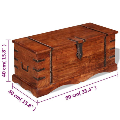 vidaXL Storage Chest Solid Wood