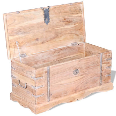vidaXL Storage Chest Solid Acacia Wood