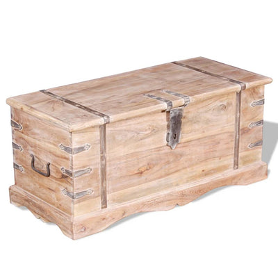 vidaXL Storage Chest Solid Acacia Wood