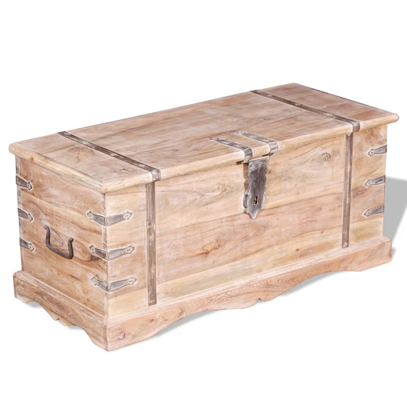 vidaXL Storage Chest Solid Acacia Wood