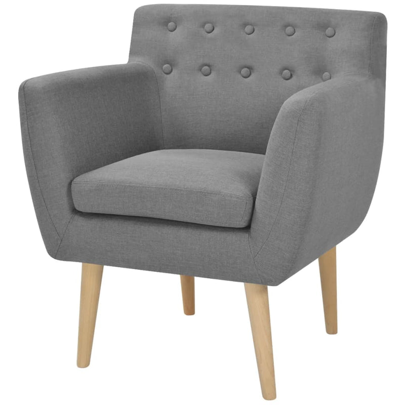 vidaXL Armchair Blue Fabric